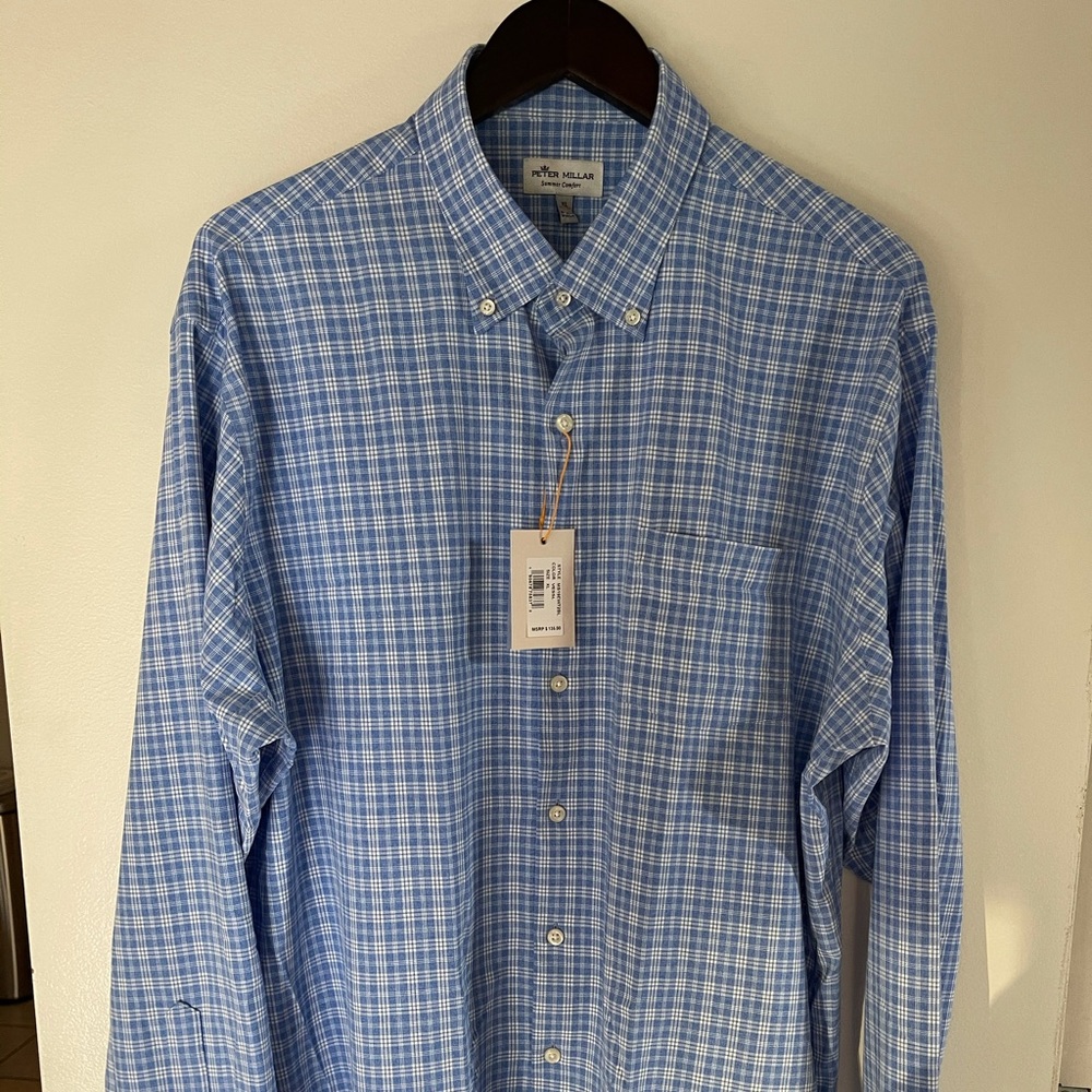 Peter Millar button up shirt new XL